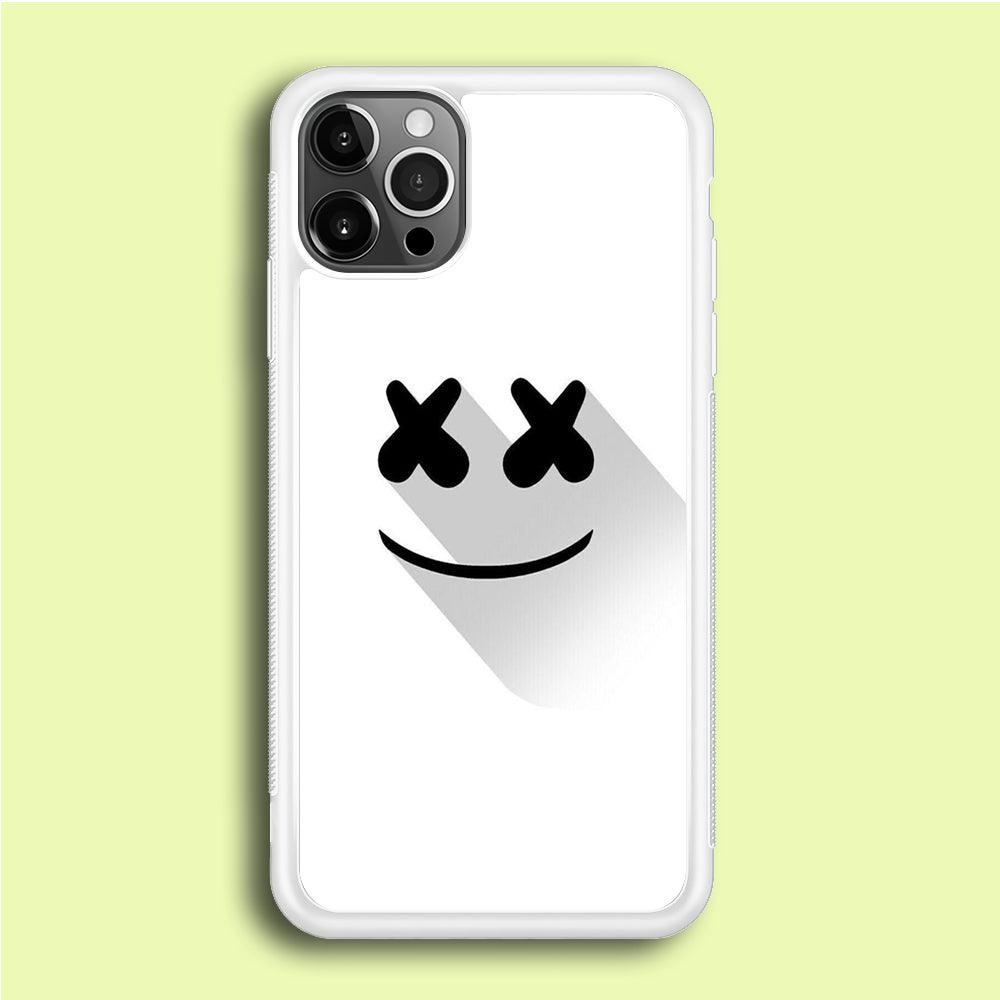 Marshmello iPhone 12 Pro Case-Rubber / White (2D Case)-Xtracase