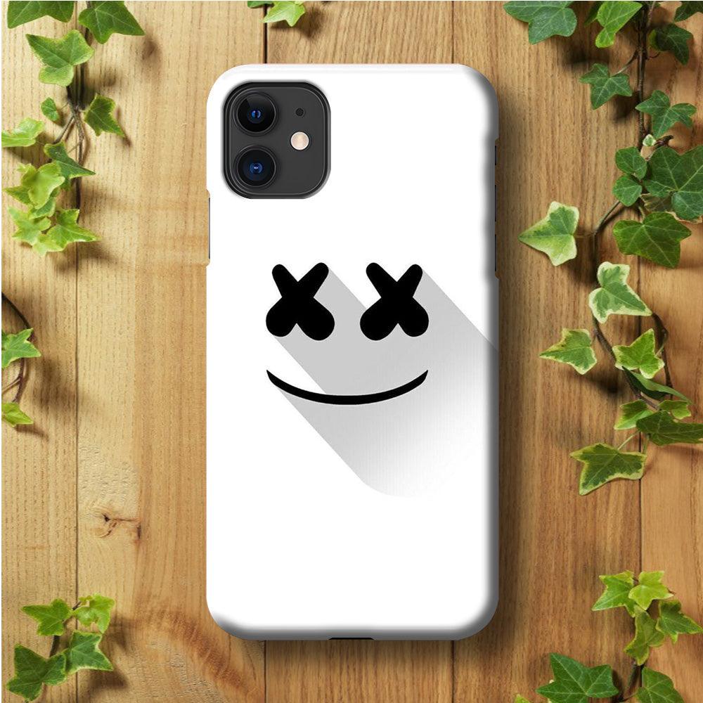 Marshmello iPhone 11 Case-Plastic / Full Wrap (3D Case)-Xtracase