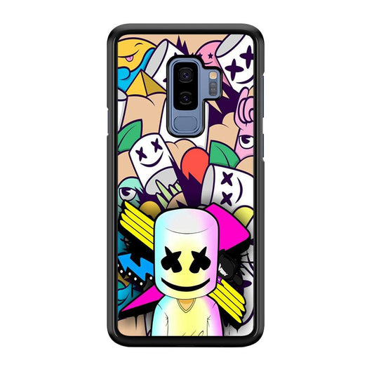 Marshmello Art Samsung Galaxy S9 Plus Case-Plastic / Full Wrap (3D Case)-Xtracase