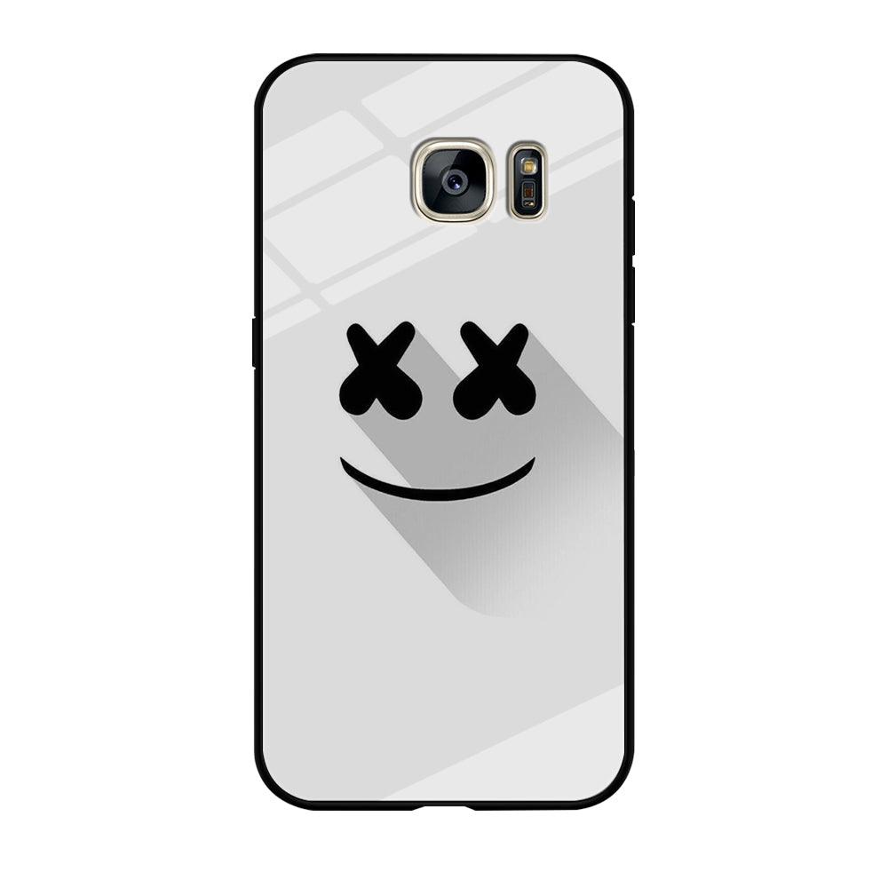Marshmello Samsung Galaxy S7 Edge Case-Tempered Glass Case-Xtracase