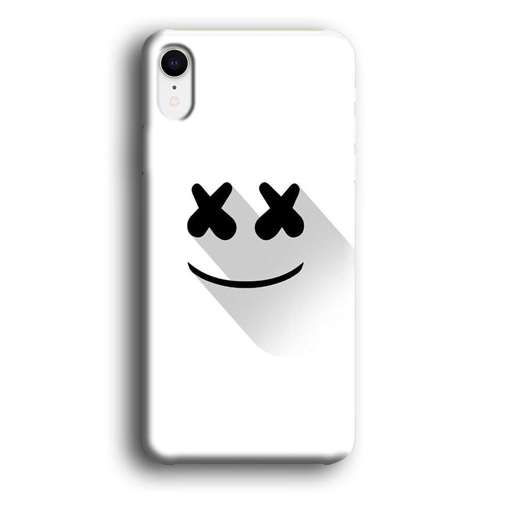 Marshmello iPhone XR Case-Plastic / Full Wrap (3D Case)-Xtracase