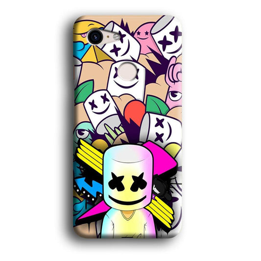 Marshmello Art Google Pixel 3 3D Case-Xtracase