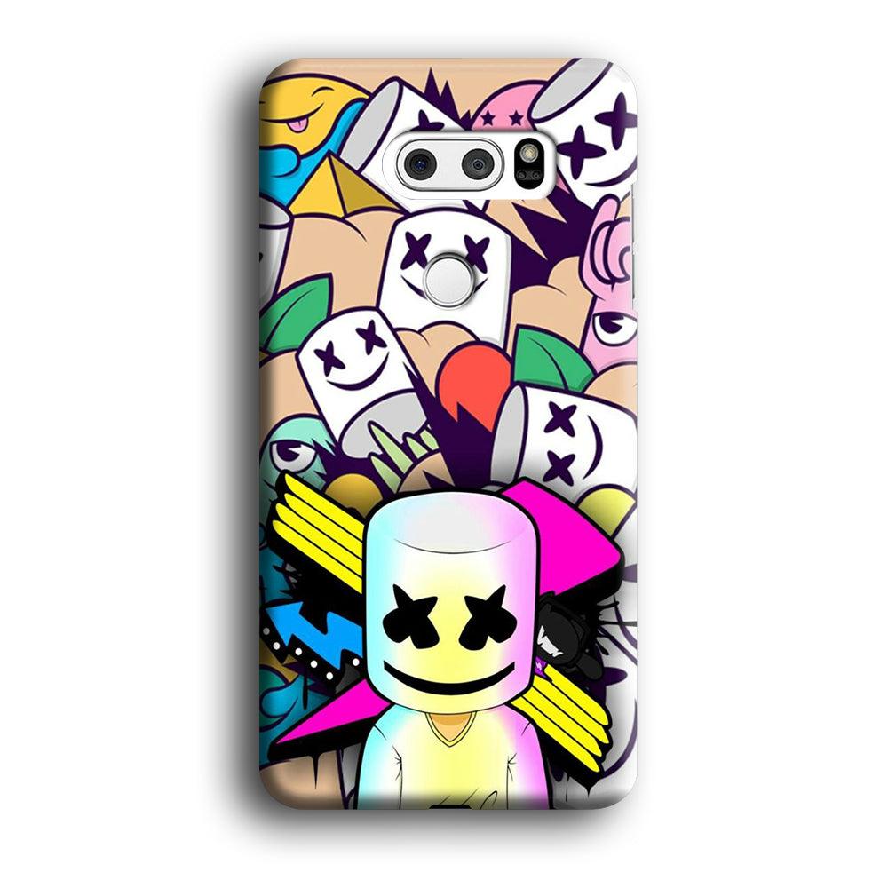 Marshmello Art LG V30 3D Case-Xtracase