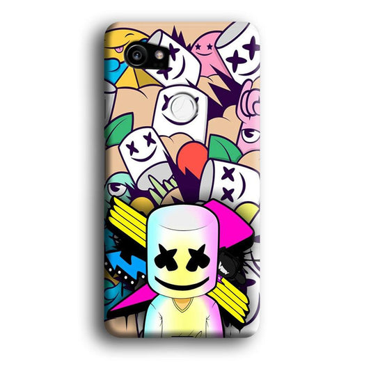 Marshmello Art Google Pixel 2 XL 3D Case-Xtracase
