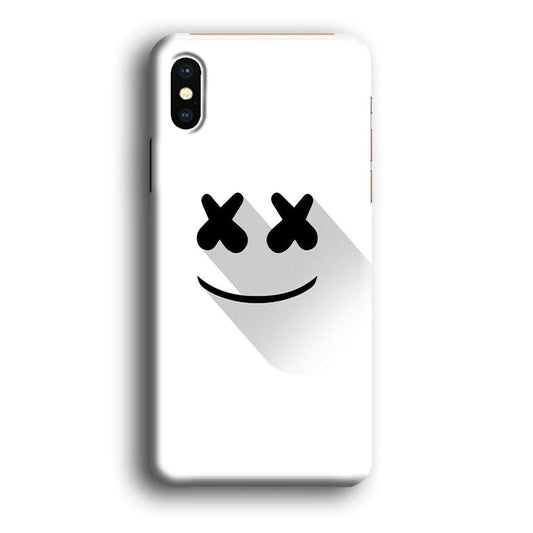 Marshmello iPhone X Case-Plastic / Full Wrap (3D Case)-Xtracase