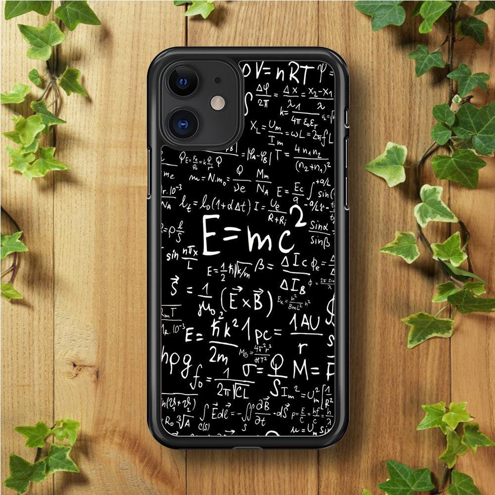 Matematic Pattern 001 iPhone 11 Case-Rubber / Black (2D Case)-Xtracase