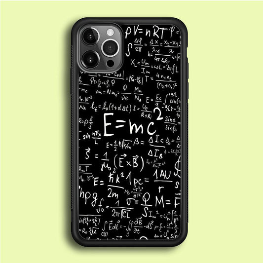 Matematic Pattern 001 iPhone 12 Pro Case-Rubber / Black (2D Case)-Xtracase