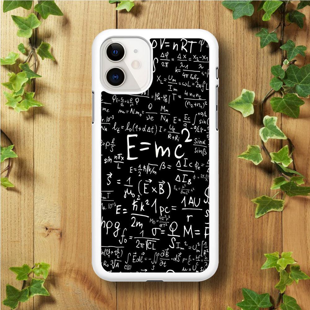 Matematic Pattern 001 iPhone 11 Case-Rubber / White (2D Case)-Xtracase