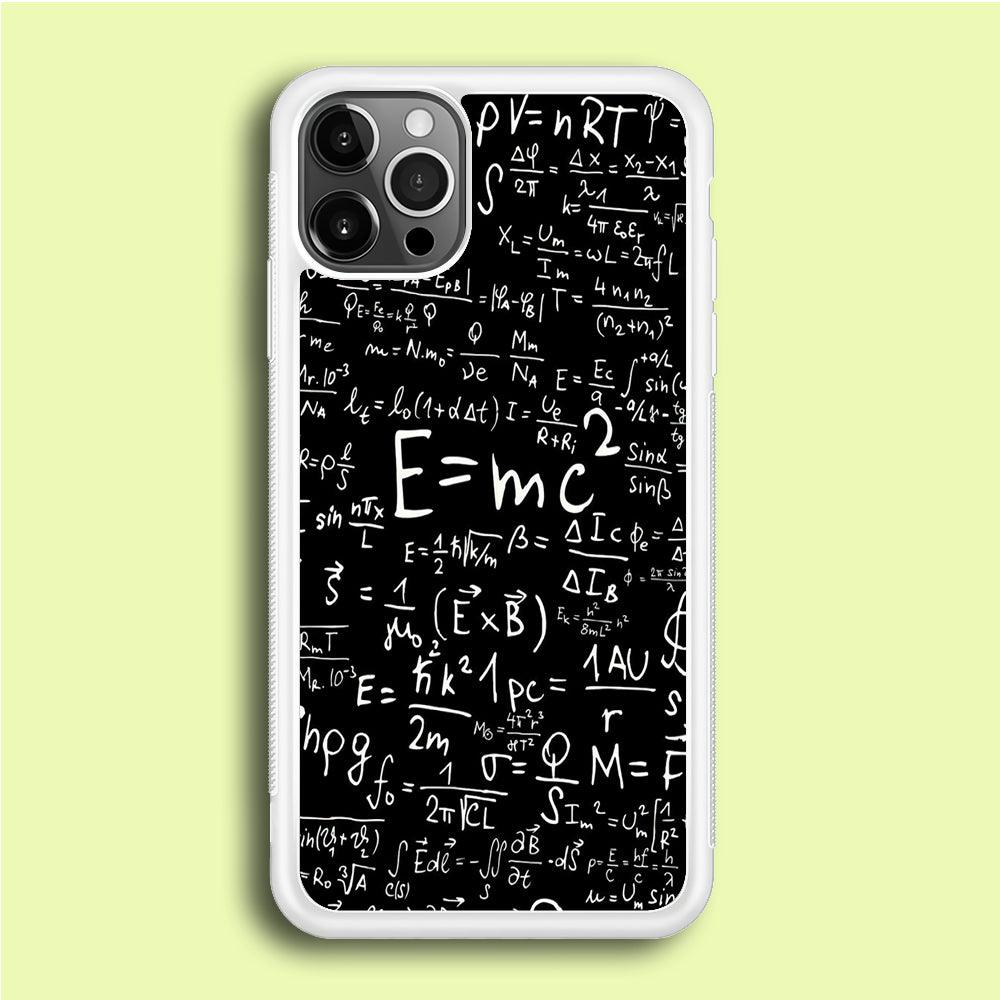 Matematic Pattern 001 iPhone 12 Pro Case-Rubber / White (2D Case)-Xtracase