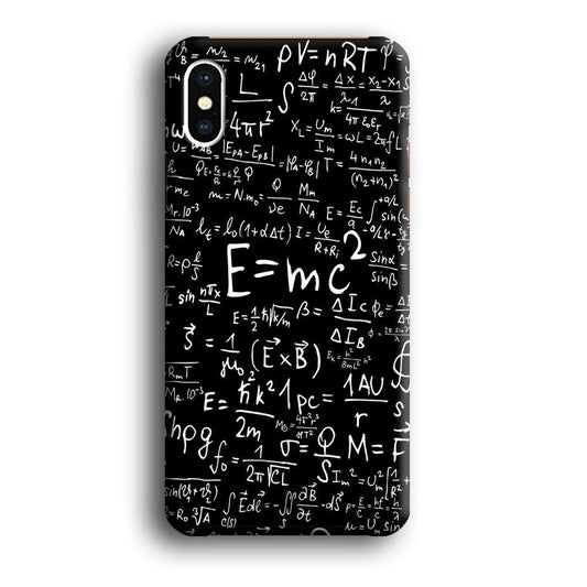Matematic Pattern 001 iPhone Xs Case-Plastic / Full Wrap (3D Case)-Xtracase