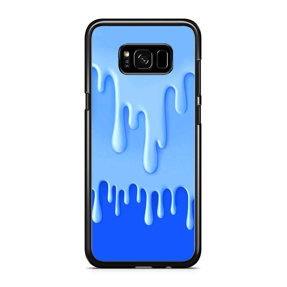 Melted Blue Cream Samsung Galaxy S8 Case-Rubber / Black (2D Case)-Xtracase