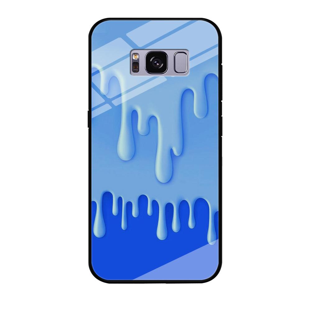 Melted Blue Cream Samsung Galaxy S8 Case-Tempered Glass Case-Xtracase