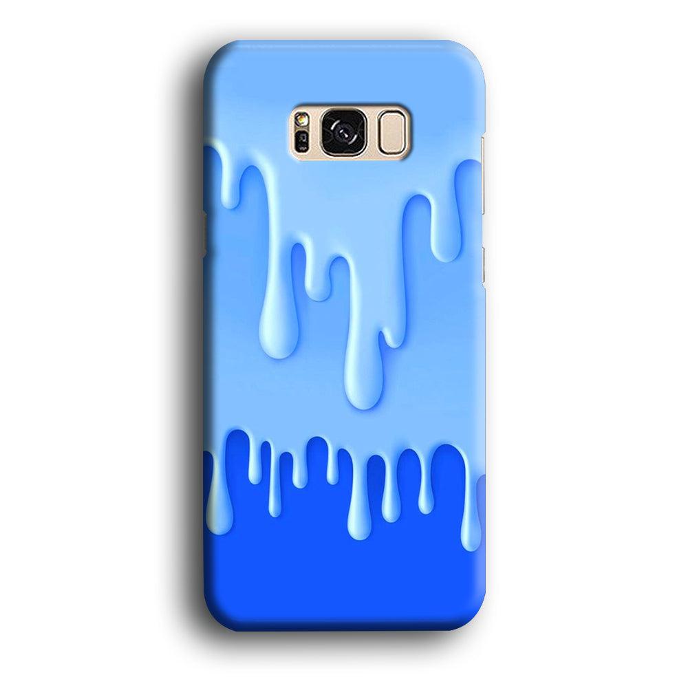 Melted Blue Cream Samsung Galaxy S8 Case-Plastic / Full Wrap (3D Case)-Xtracase