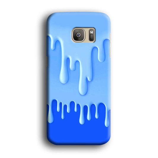 Melted Blue Cream Samsung Galaxy S7 Edge Case-Plastic / Full Wrap (3D Case)-Xtracase