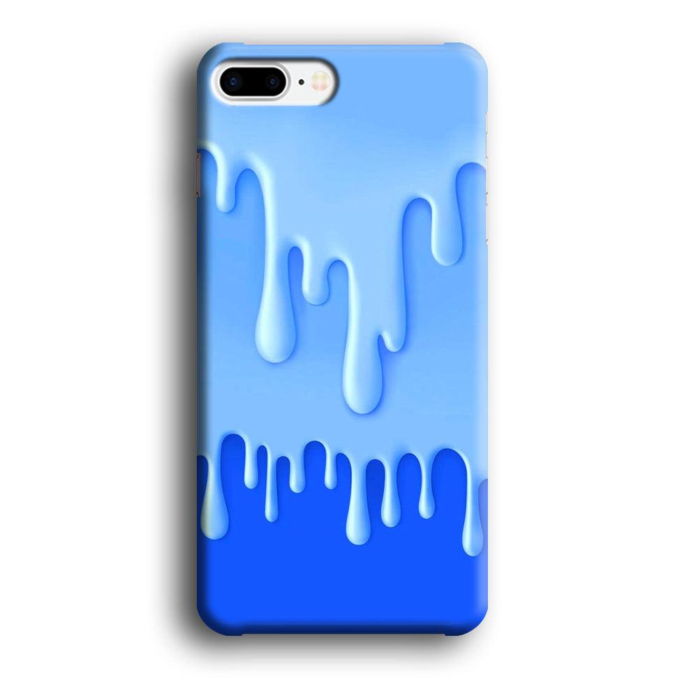 Melted Blue Cream iPhone 7 Plus Case-Plastic / Full Wrap (3D Case)-Xtracase