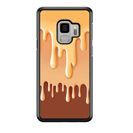 Melted Brown Cream Samsung Galaxy S9 Case-Plastic / Full Wrap (3D Case)-Xtracase