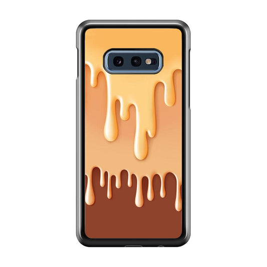Melted Brown Cream Samsung Galaxy S10E Case-Plastic / Full Wrap (3D Case)-Xtracase