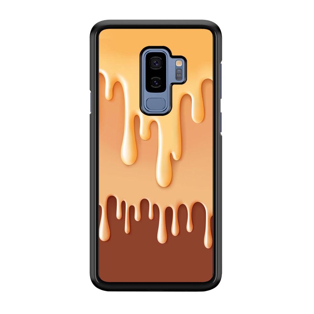 Melted Brown Cream Samsung Galaxy S9 Plus Case-Plastic / Full Wrap (3D Case)-Xtracase