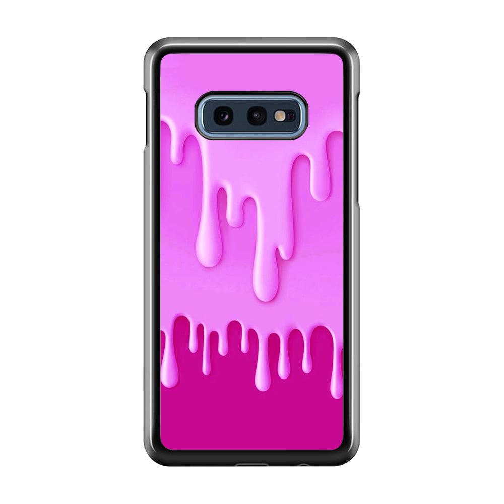 Melted Pink Cream Samsung Galaxy S10E Case-Plastic / Full Wrap (3D Case)-Xtracase