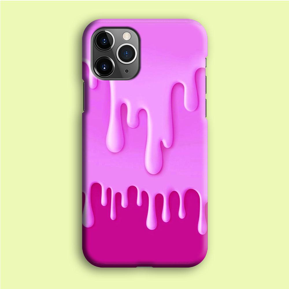 Melted Pink Cream iPhone 12 Pro Case-Plastic / Full Wrap (3D Case)-Xtracase