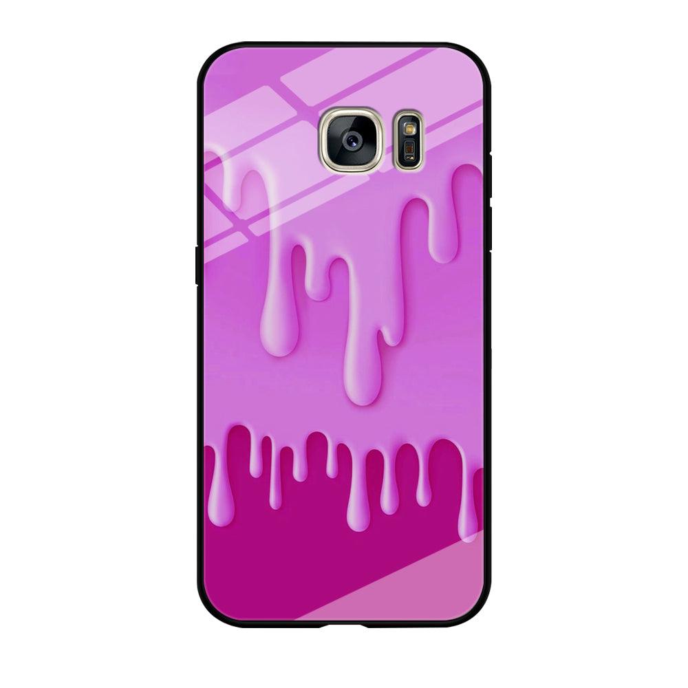 Melted Pink Cream Samsung Galaxy S7 Edge Case-Tempered Glass Case-Xtracase