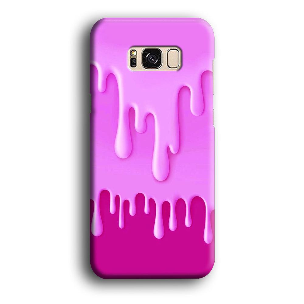 Melted Pink Cream Samsung Galaxy S8 Case-Plastic / Full Wrap (3D Case)-Xtracase