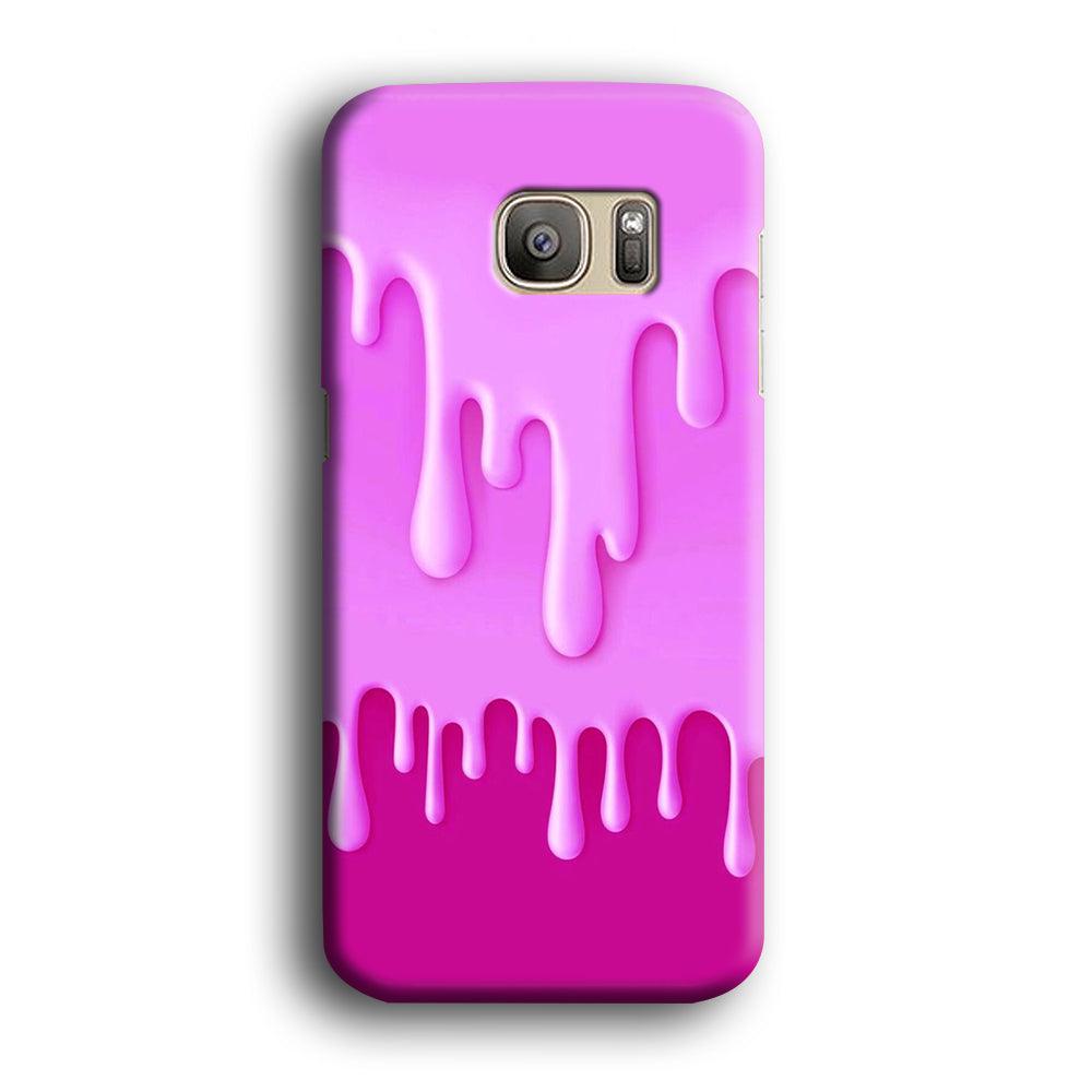 Melted Pink Cream Samsung Galaxy S7 Edge Case-Plastic / Full Wrap (3D Case)-Xtracase