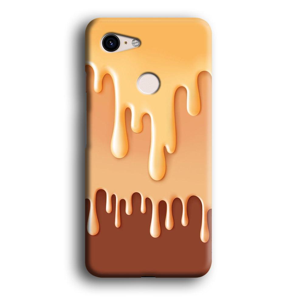 Melted Brown Cream Google Pixel 3 XL 3D Case-Xtracase
