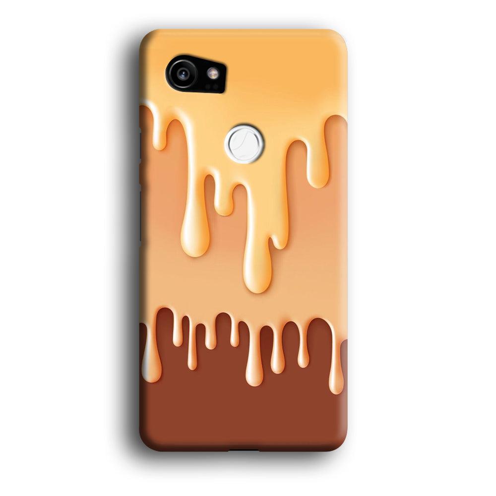 Melted Brown Cream Google Pixel 2 XL 3D Case-Xtracase