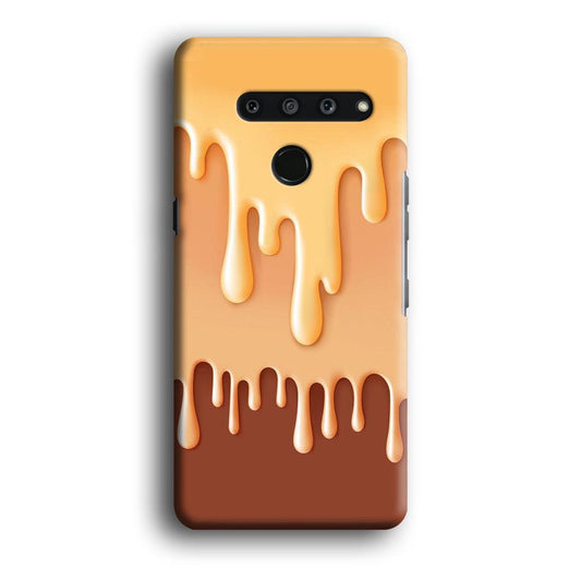 Melted Brown Cream LG V50 3D Case-Xtracase