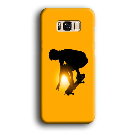 Men Play Skateboard Samsung Galaxy S8 Case-Plastic / Full Wrap (3D Case)-Xtracase