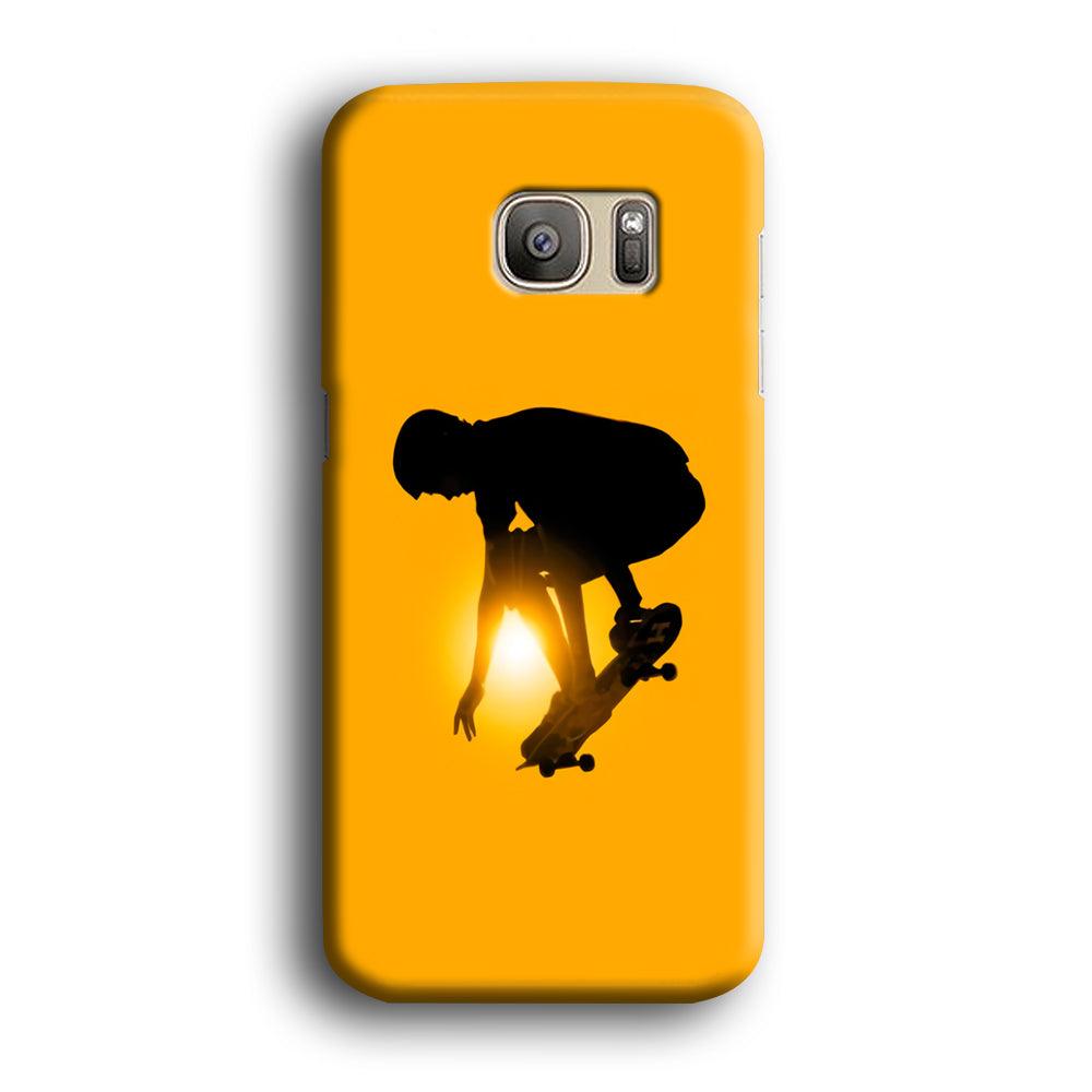 Men Play Skateboard Samsung Galaxy S7 Edge Case-Plastic / Full Wrap (3D Case)-Xtracase