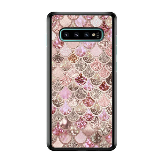 Mermaid Scale Glamor Shining Samsung Galaxy S10 Case-Plastic / Full Wrap (3D Case)-Xtracase