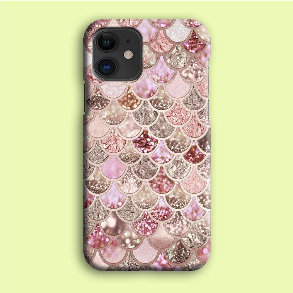 Mermaid Scale Glamor Shining iPhone 12 Case-Plastic / Full Wrap (3D Case)-Xtracase