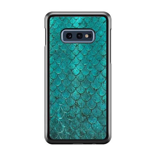 Mermaid Scale Green Luxury Samsung Galaxy S10E Case-Plastic / Full Wrap (3D Case)-Xtracase