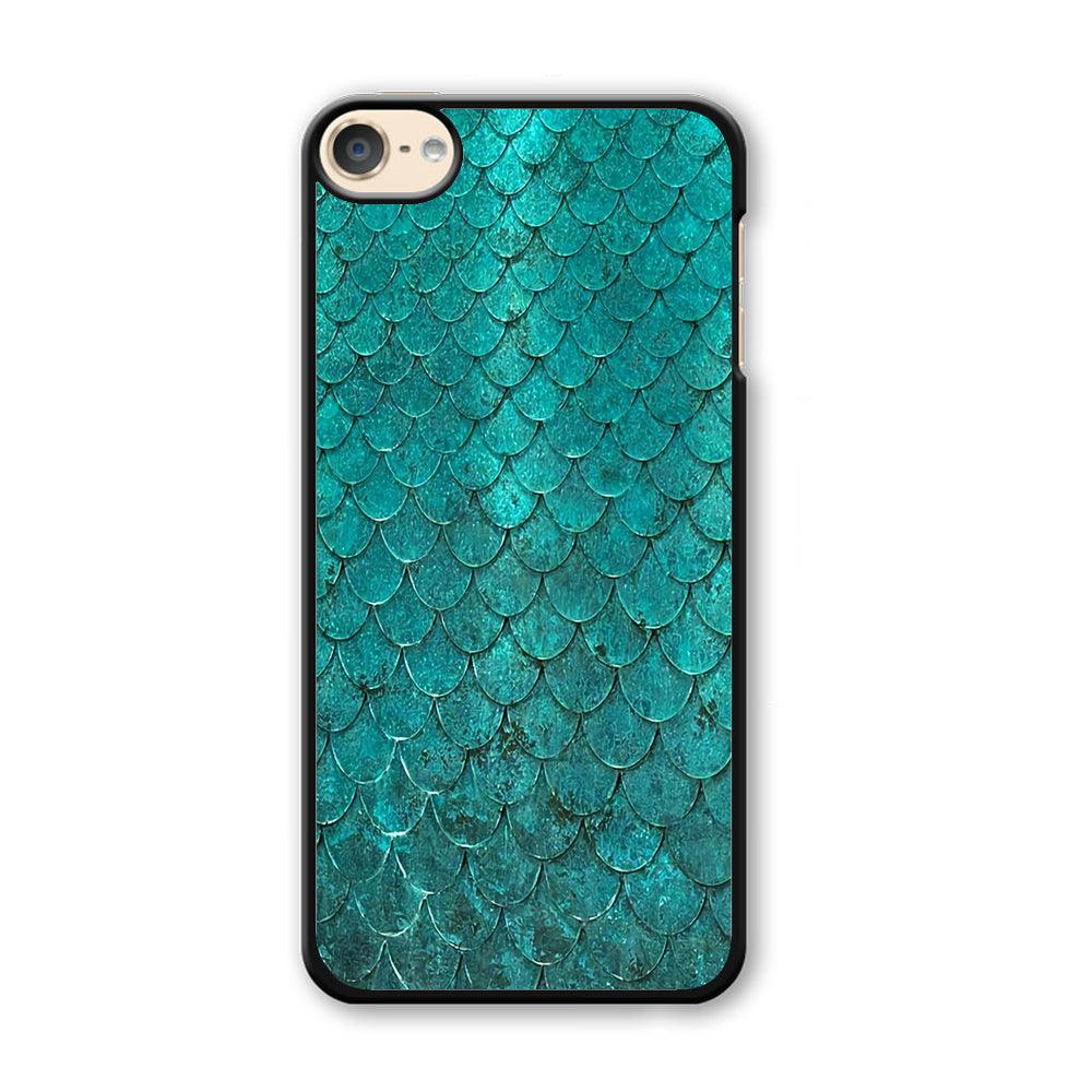 Mermaid Scale Green Luxury iPod Touch 6 Case-Plastic / Full Wrap (3D Case)-Xtracase