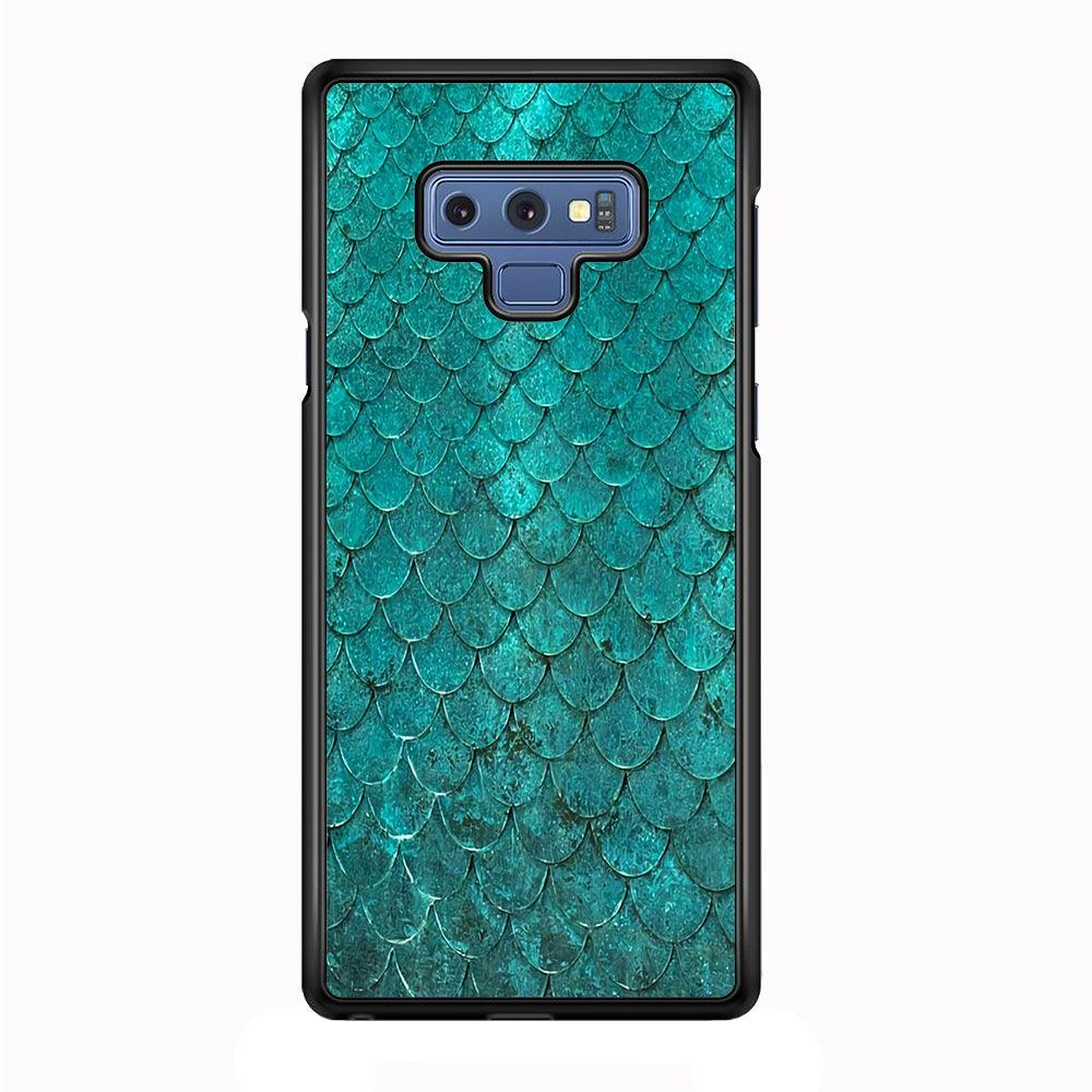 Mermaid Scale Green Luxury Samsung Galaxy Note 9 Case-Plastic / Full Wrap (3D Case)-Xtracase