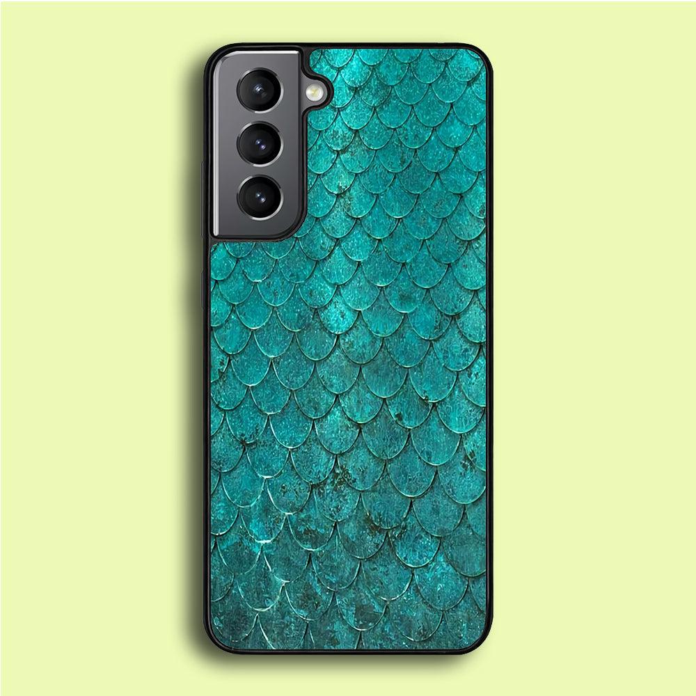 Mermaid Scale Green Luxury Samsung Galaxy A16 Case-Plastic / Full Wrap (3D Case)-Xtracase