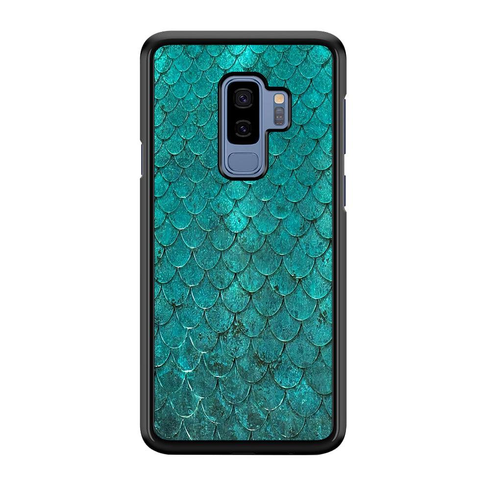 Mermaid Scale Green Luxury Samsung Galaxy S9 Plus Case-Plastic / Full Wrap (3D Case)-Xtracase