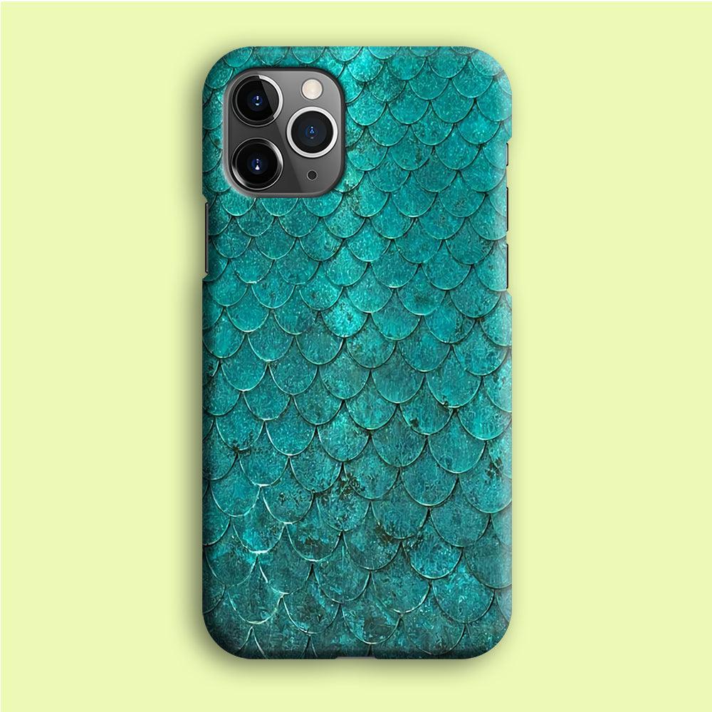 Mermaid Scale Green Luxury iPhone 12 Pro Max Case-Plastic / Full Wrap (3D Case)-Xtracase