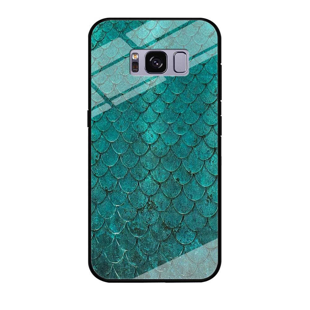 Mermaid Scale Green Luxury Samsung Galaxy S8 Case-Tempered Glass Case-Xtracase
