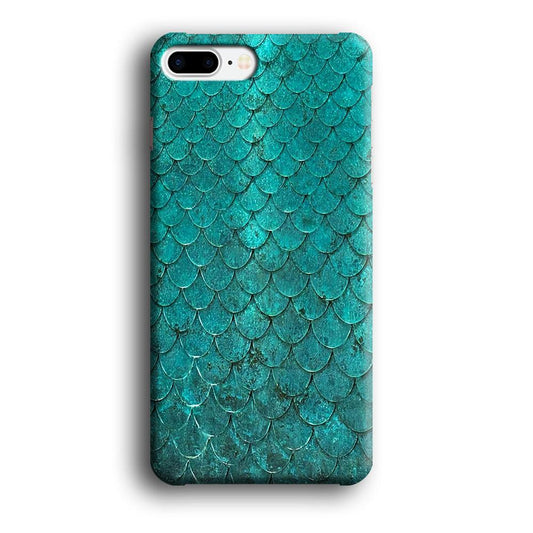 Mermaid Scale Green Luxury iPhone 7 Plus Case-Plastic / Full Wrap (3D Case)-Xtracase