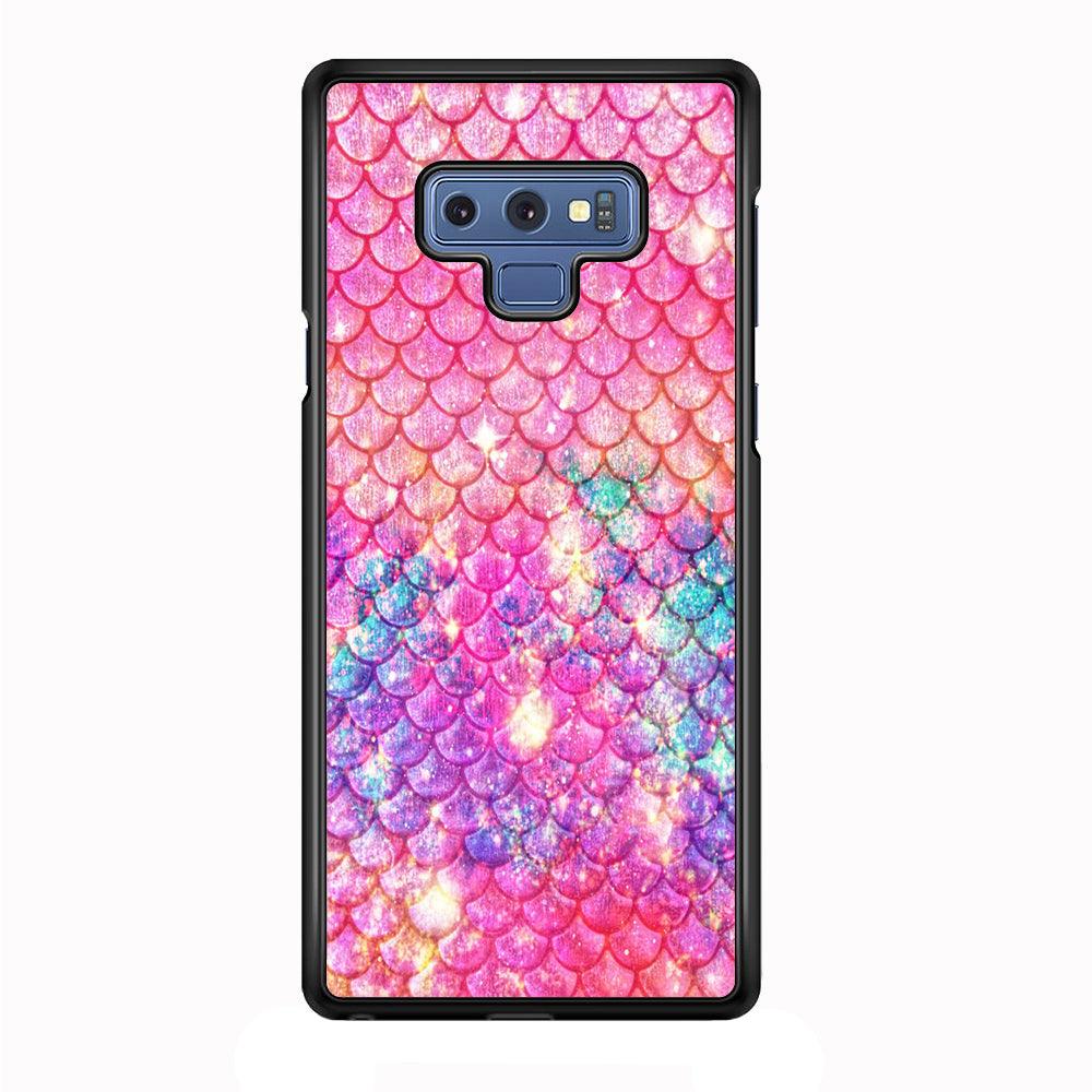 Mermaid Scale Pink Luxury Samsung Galaxy Note 9 Case-Plastic / Full Wrap (3D Case)-Xtracase