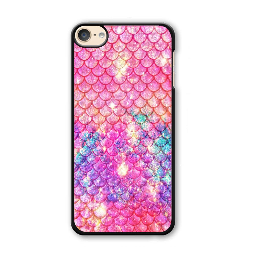 Mermaid Scale Pink Luxury iPod Touch 6 Case-Plastic / Full Wrap (3D Case)-Xtracase