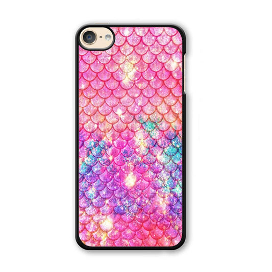 Mermaid Scale Pink Luxury iPod Touch 6 Case-Plastic / Full Wrap (3D Case)-Xtracase