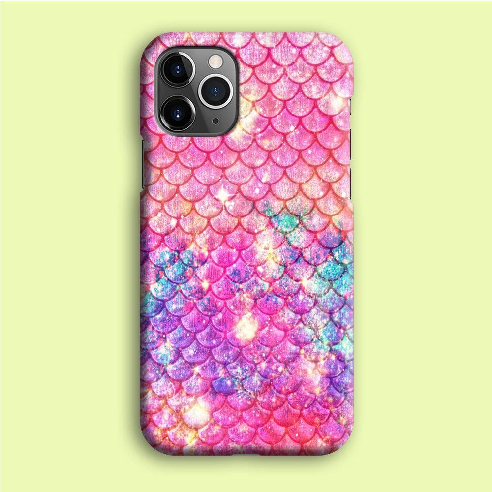 Mermaid Scale Pink Luxury iPhone 12 Pro Max Case-Plastic / Full Wrap (3D Case)-Xtracase