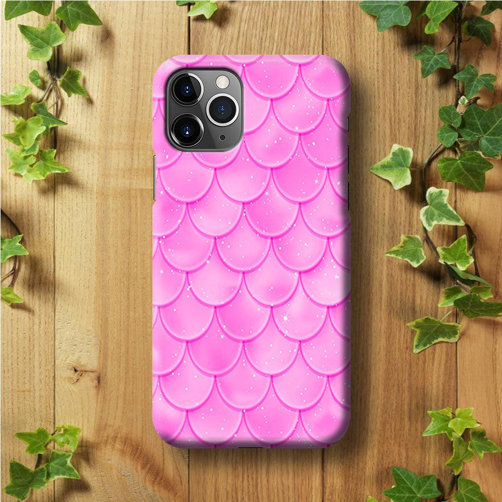 Mermaid Scale Pink Shining iPhone 11 Pro Max Case-Plastic / Full Wrap (3D Case)-Xtracase