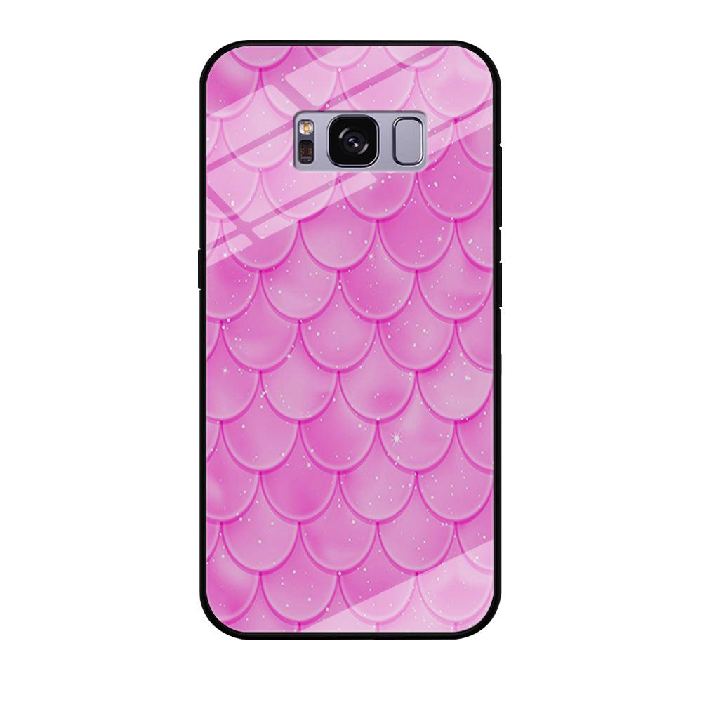 Mermaid Scale Pink Shining Samsung Galaxy S8 Case-Tempered Glass Case-Xtracase