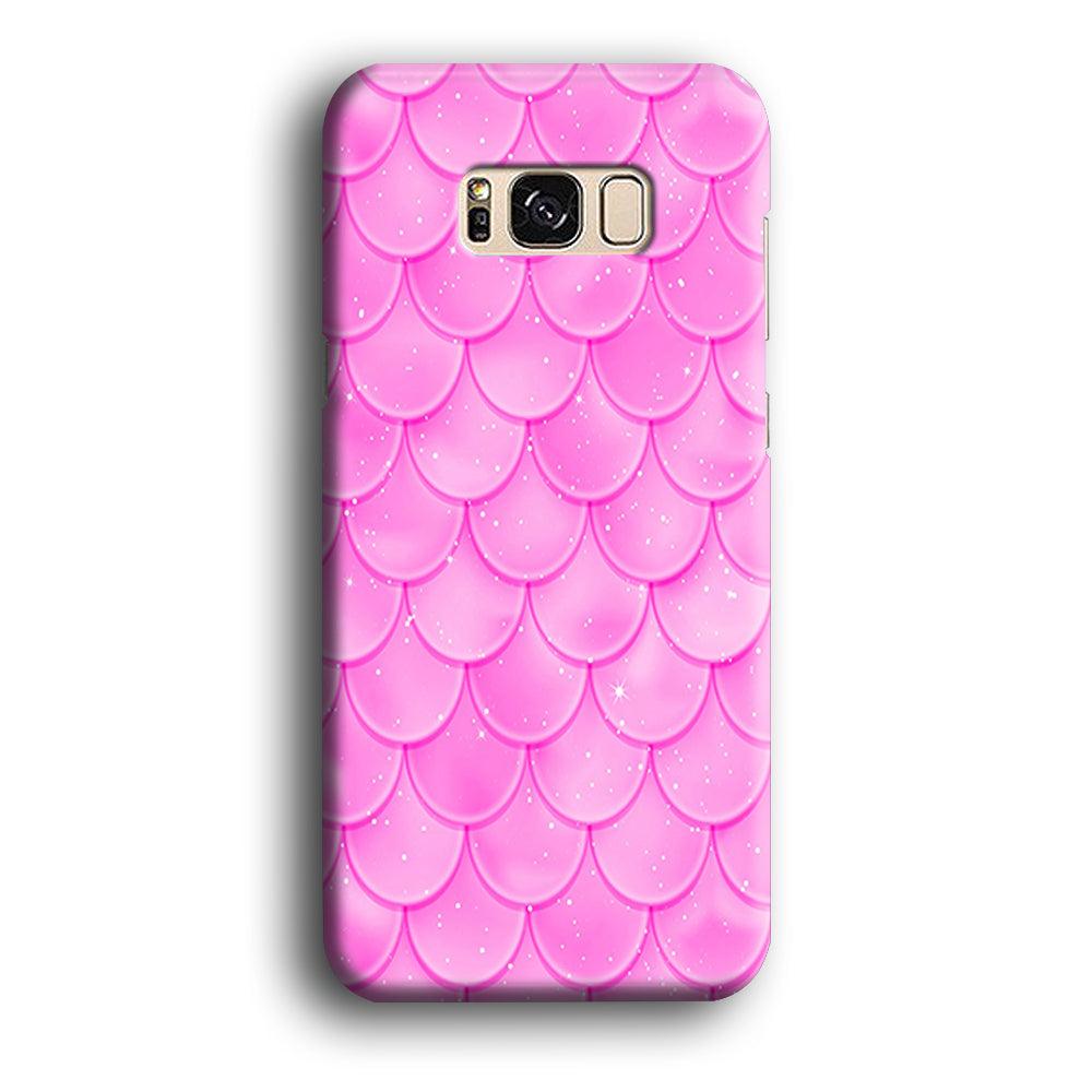 Mermaid Scale Pink Shining Samsung Galaxy S8 Case-Plastic / Full Wrap (3D Case)-Xtracase