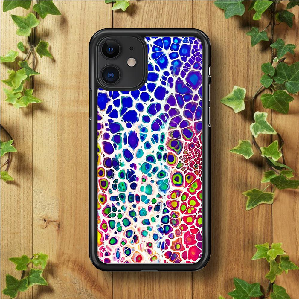 Mermaid Skin Colorful iPhone 11 Case-Rubber / Black (2D Case)-Xtracase
